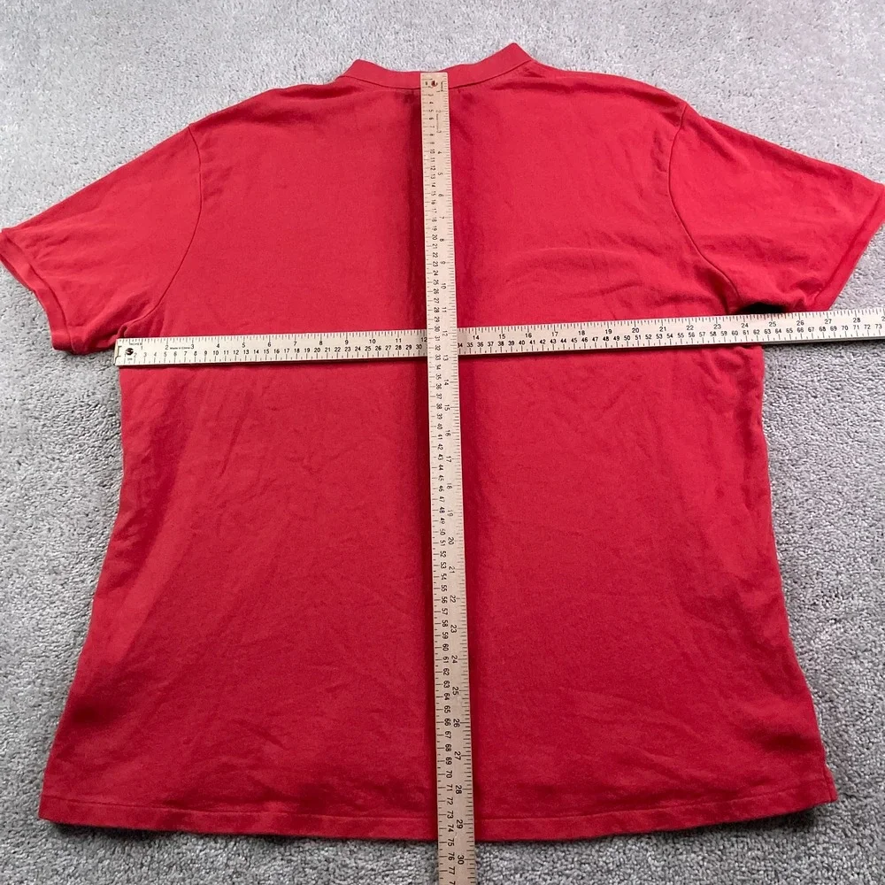 Polo Ralph Lauren Polo Shirt Mens 2XL XXL Red Jersey Knit‎ Blue Pony Preppy